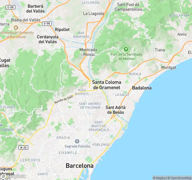 Vista exterior de Piso en venta en Barcelona