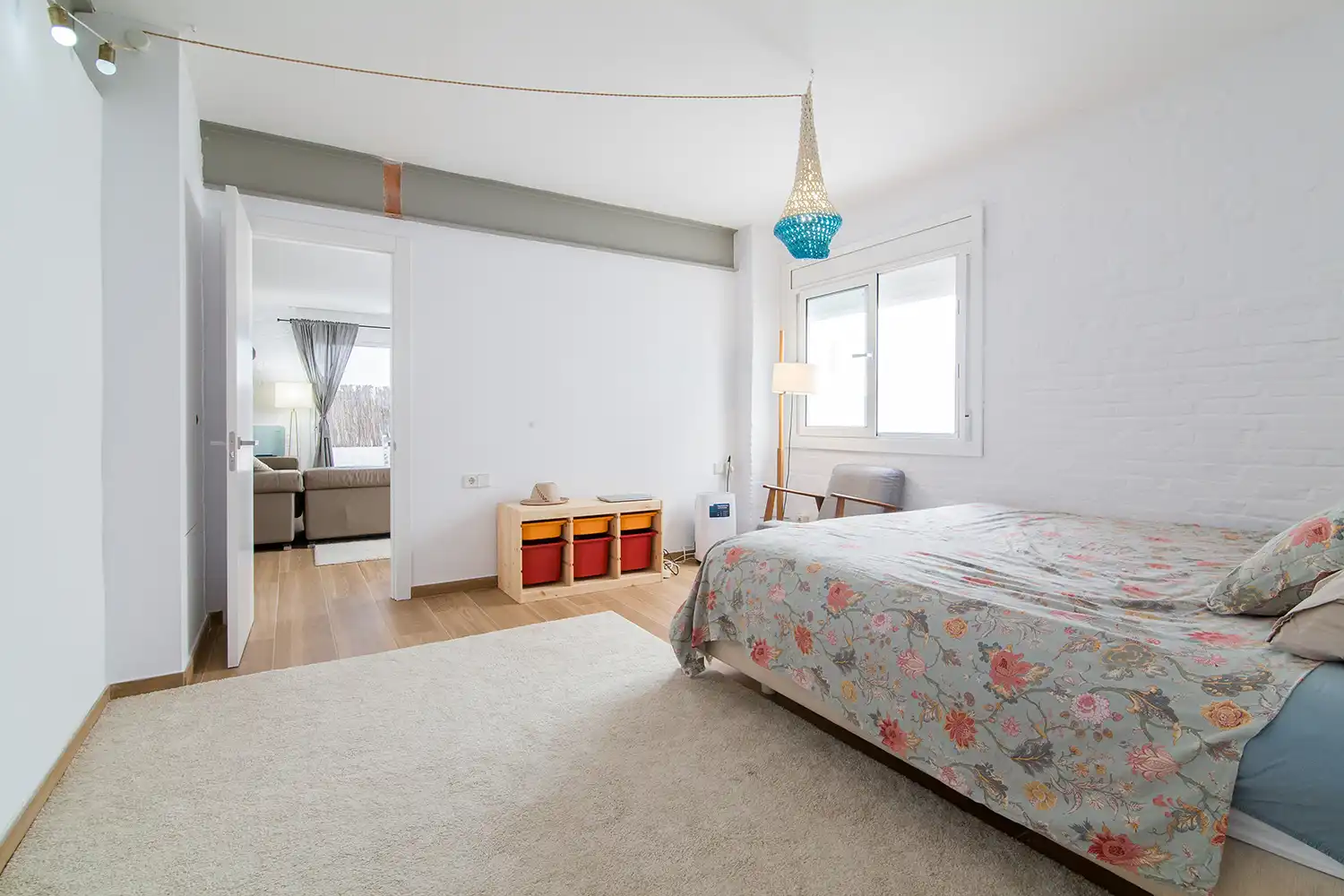 Schlafzimmer von Wohnung zum Verkauf in Caldes d'Estrac mit Privatgarten, Terrasse und Balkon