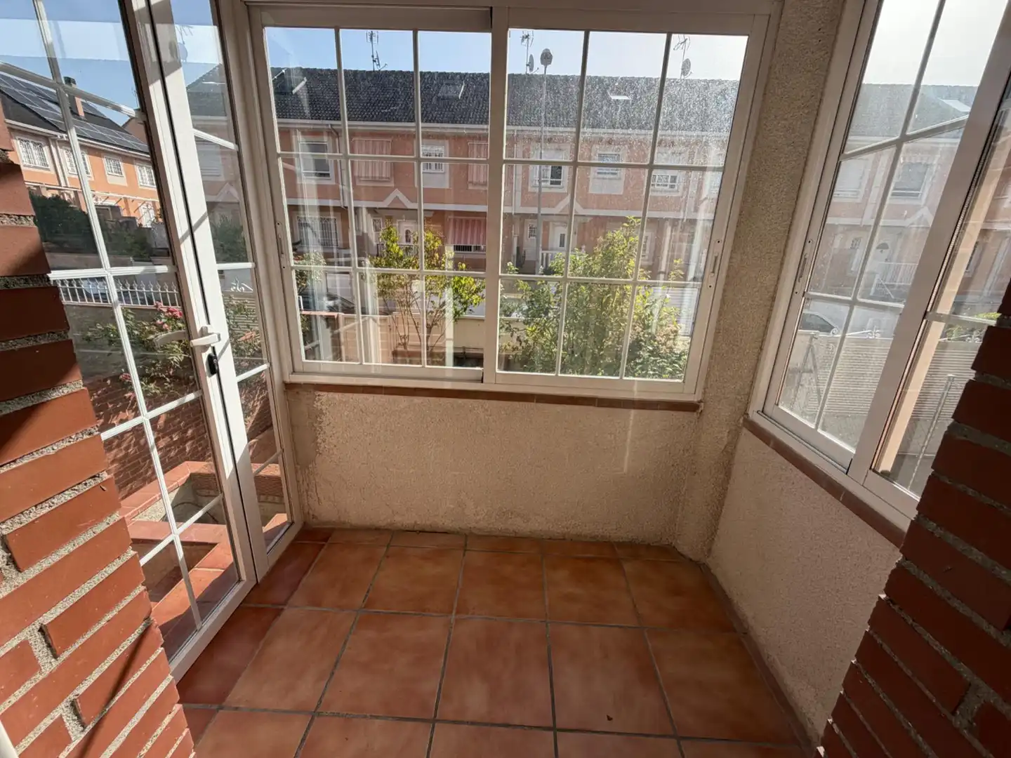 Terrassa de Casa adosada de lloguer en Alcorcón amb Calefacció, Jardí privat i Moblat