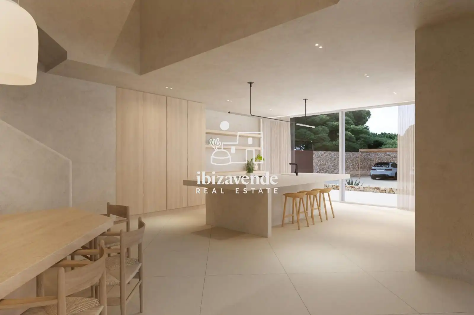 Cuina de Casa o xalet en venda en Santa Eulària des Riu amb Aire condicionat, Calefacció i Terrassa