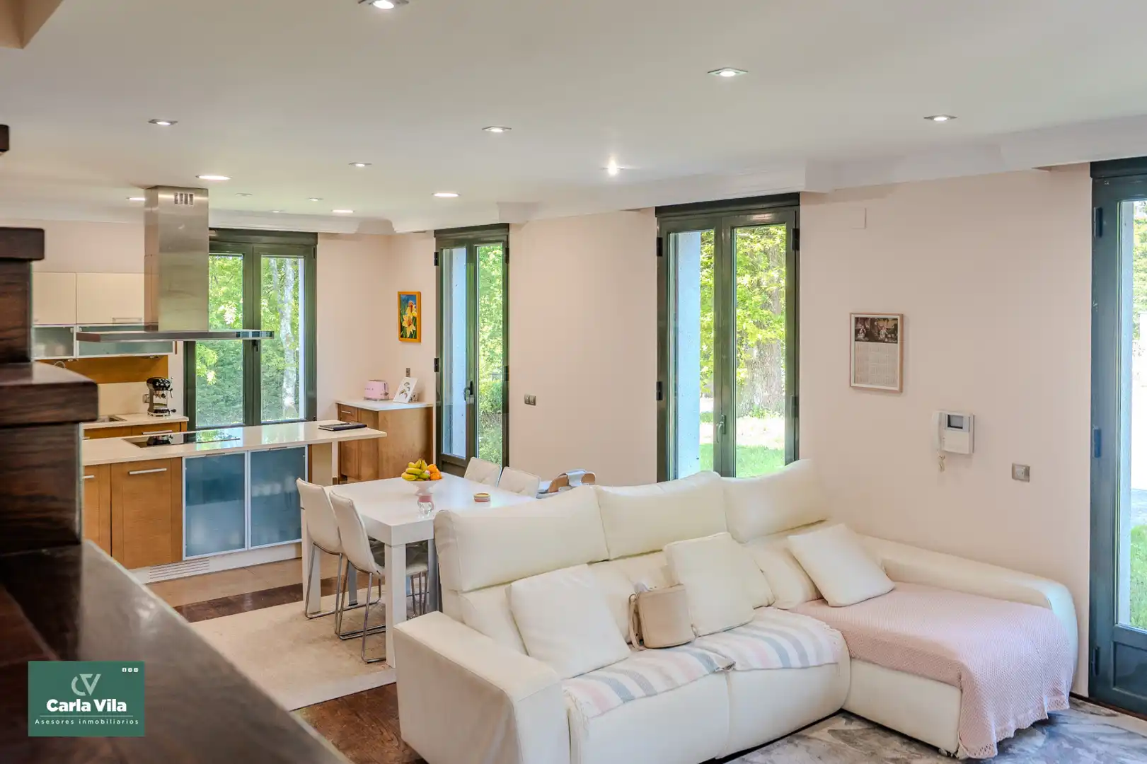 Wohnzimmer von Haus oder Chalet zum Verkauf in O Corgo   mit Heizung, Privatgarten und Parkett