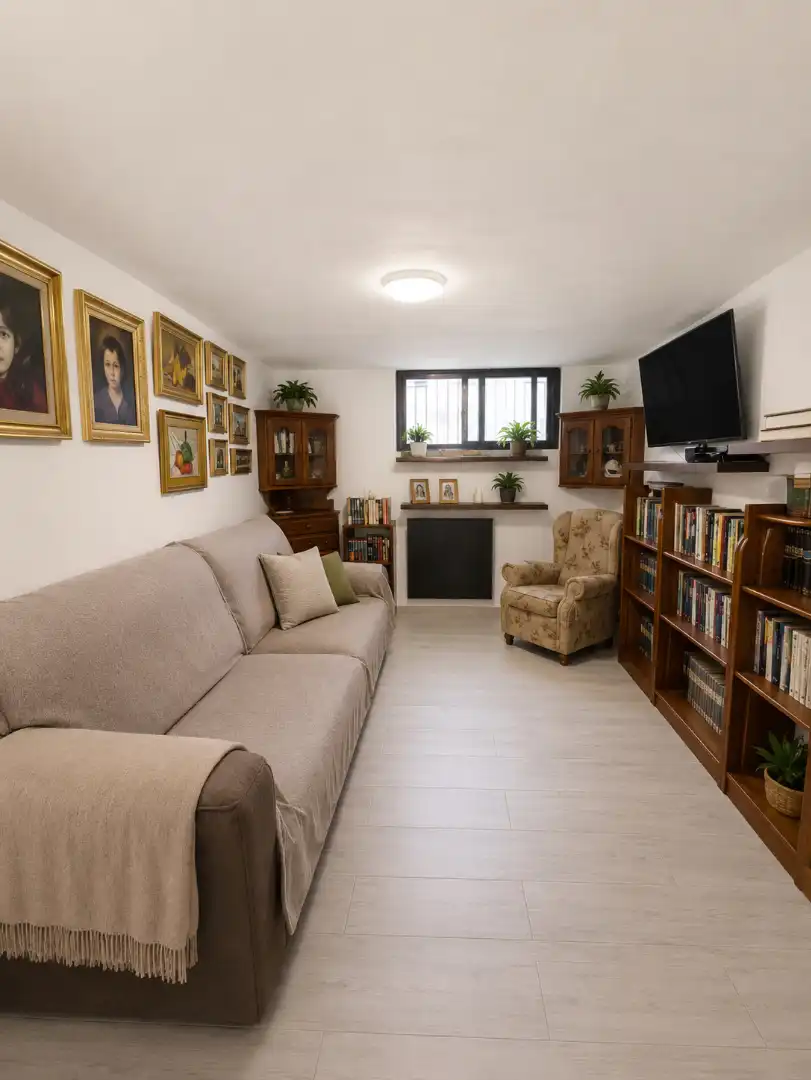 Sala d'estar de Casa adosada en venda en Seseña amb Aire condicionat, Calefacció i Jardí privat