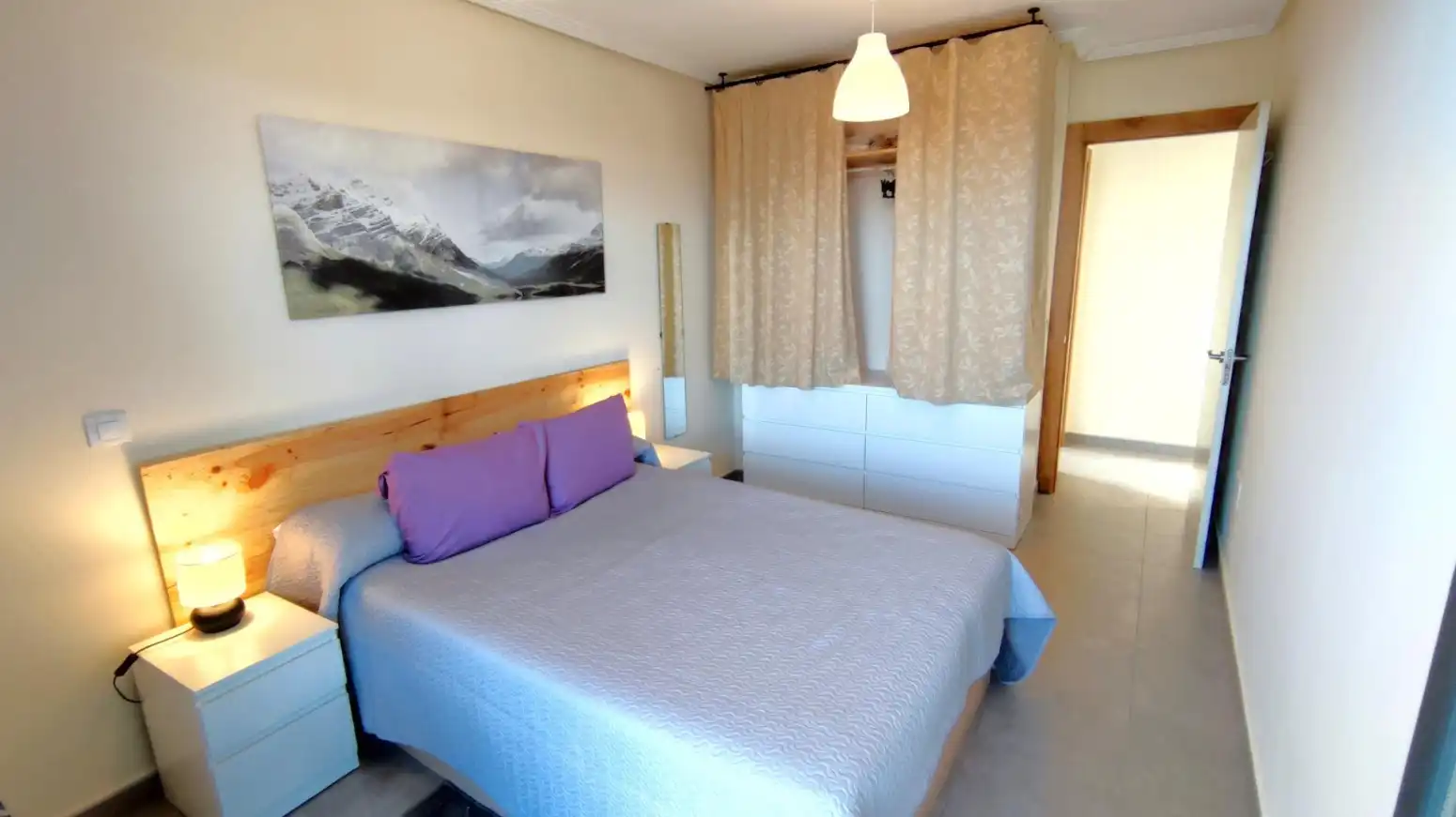 Bedroom of Flat for rent in Miengo  with Heating, Parquet flooring and Terrace