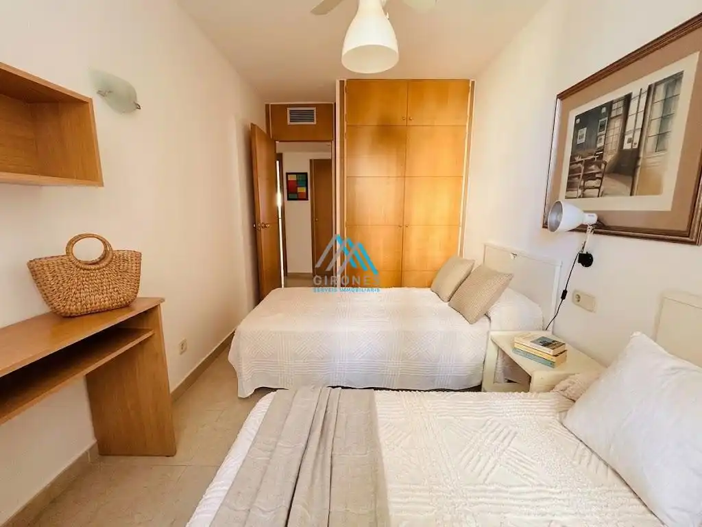 Schlafzimmer von Erdgeschoss zur Miete in Castell d'Aro, Platja d'Aro i s'Agaró mit Klimaanlage, Heizung und Terrasse