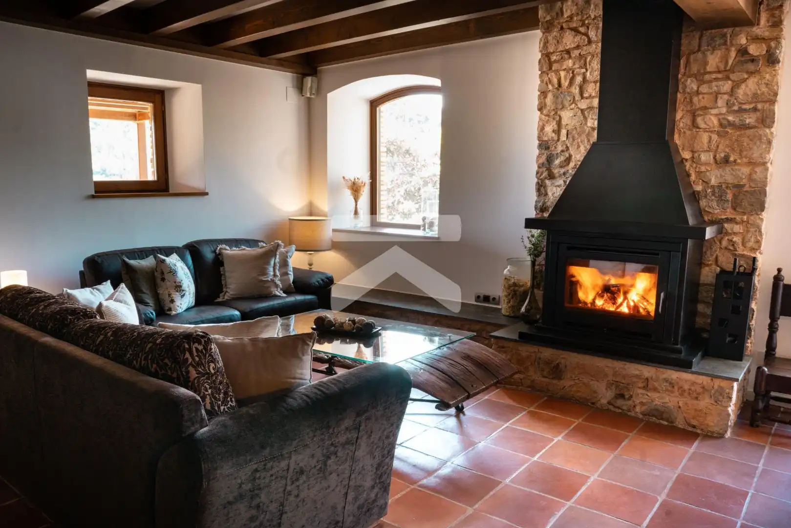Sala de estar de Casa o chalet en venta en Colldejou con Aire acondicionado, Calefacción y Jardín privado