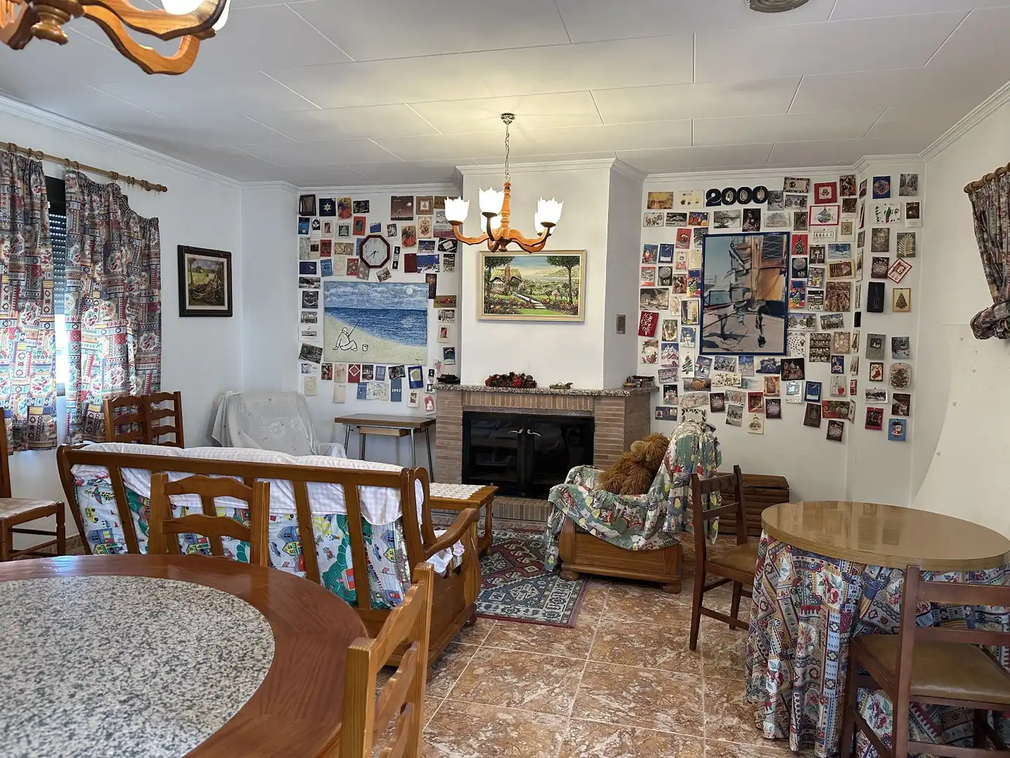Sala de estar de Finca rústica en venta en Aielo de Malferit con Aire acondicionado, Calefacción y Trastero