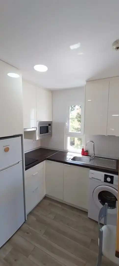 Cuina de Apartament de lloguer en San Bartolomé de Tirajana amb Aire condicionat, Calefacció i Terrassa