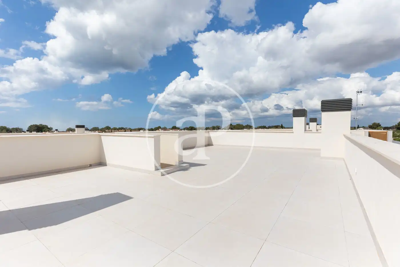 Terrasse von Dachboden zum Verkauf in Campos mit Klimaanlage, Heizung und Privatgarten