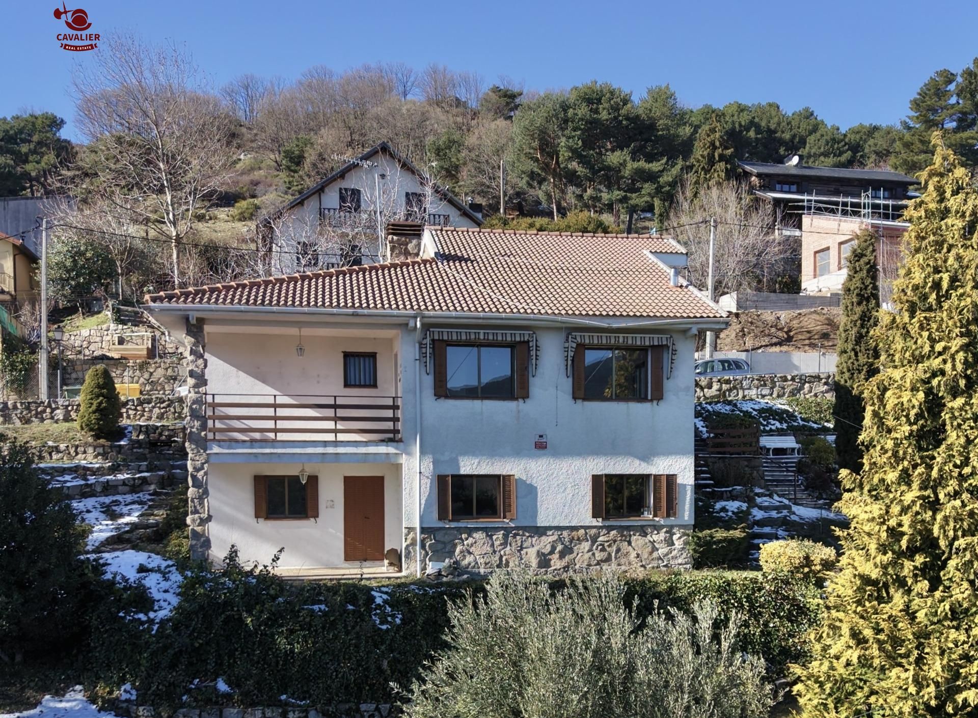 Exterior view of House or chalet for sale in Cercedilla  with Private garden, Terrace and Storage room