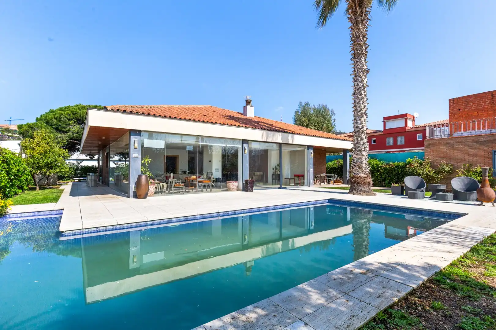 Piscina de Casa o chalet en venta en Esplugues de Llobregat con Aire acondicionado, Calefacción y Trastero