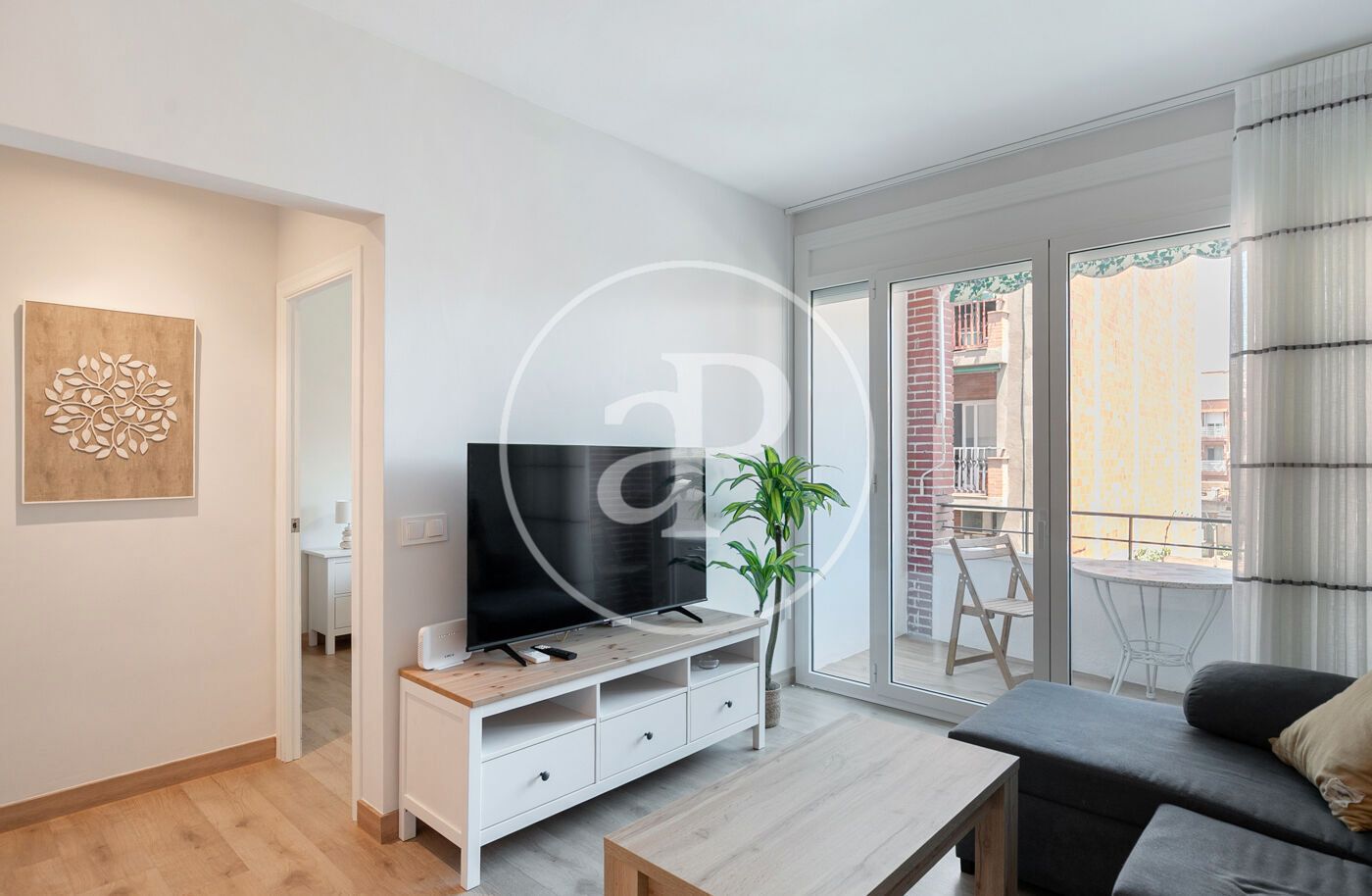 Living room of Flat for sale in  Barcelona Capital  with Air Conditioner, Heating and Terrace