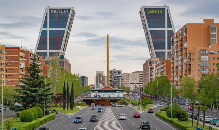 Vista exterior de Pis en venda en  Madrid Capital amb Aire condicionat, Calefacció i Moblat