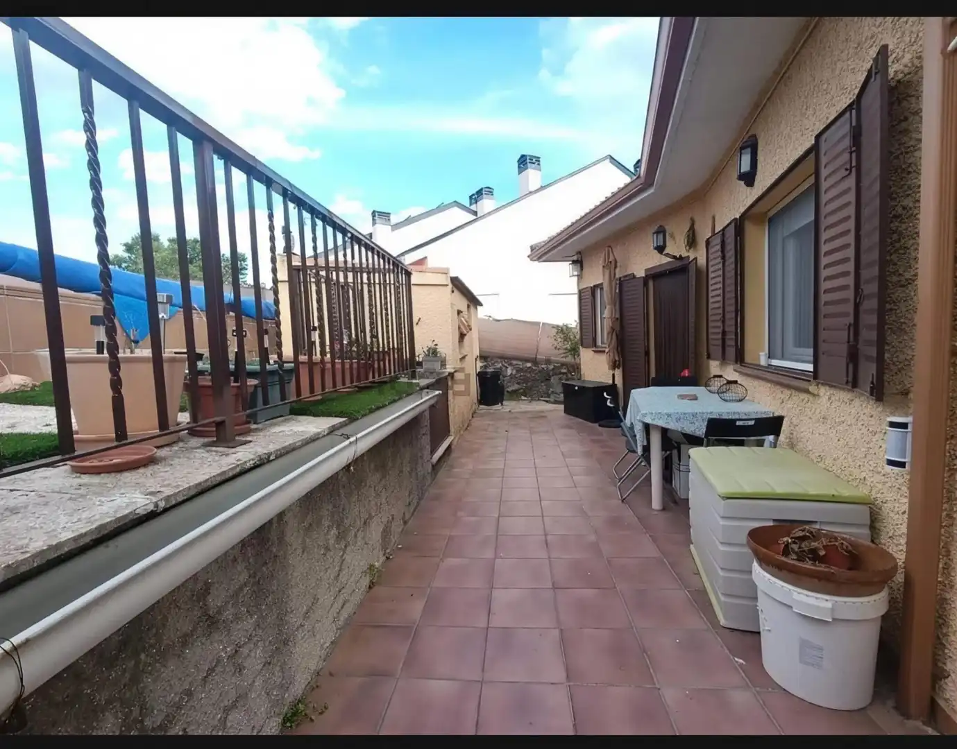 Terrasse von Haus oder Chalet zum Verkauf in El Molar (Madrid) mit Klimaanlage, Heizung und Privatgarten