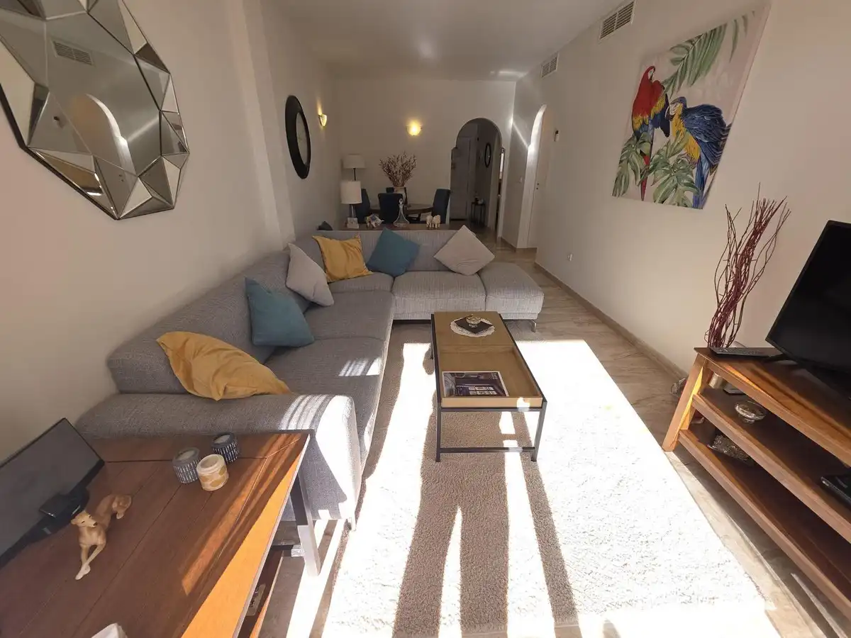 Wohnzimmer von Wohnungen zum Verkauf in Mijas mit Klimaanlage, Heizung und Terrasse