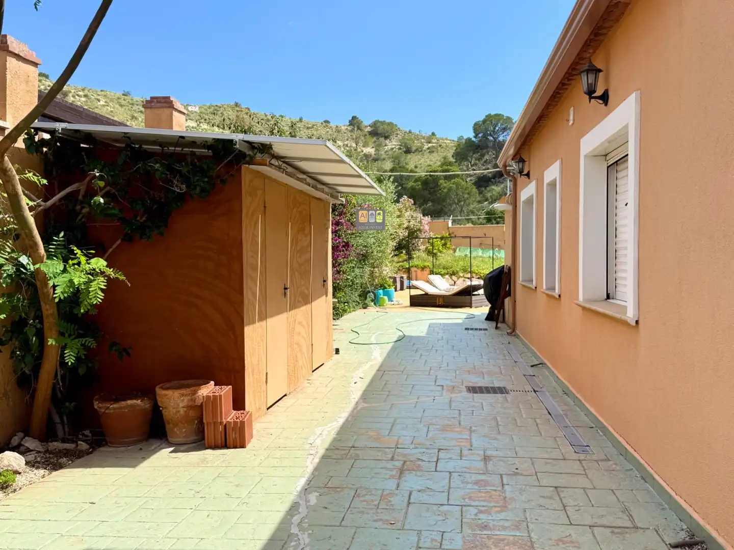 Terrace of Houses for rent in Busot  with Air Conditioner, Private garden and Terrace