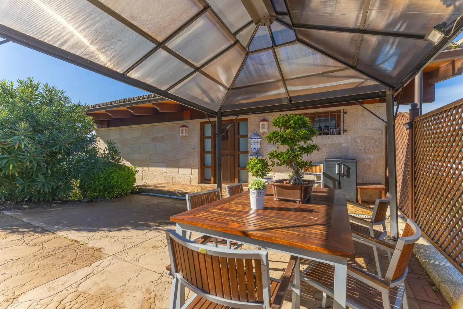 Terraza de Casa o chalet en venta en A Cañiza   con Calefacción, Jardín privado y Terraza