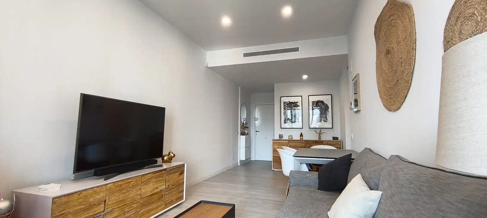 Wohnzimmer von Wohnung zum Verkauf in L'Hospitalet de Llobregat mit Klimaanlage, Heizung und Parkett