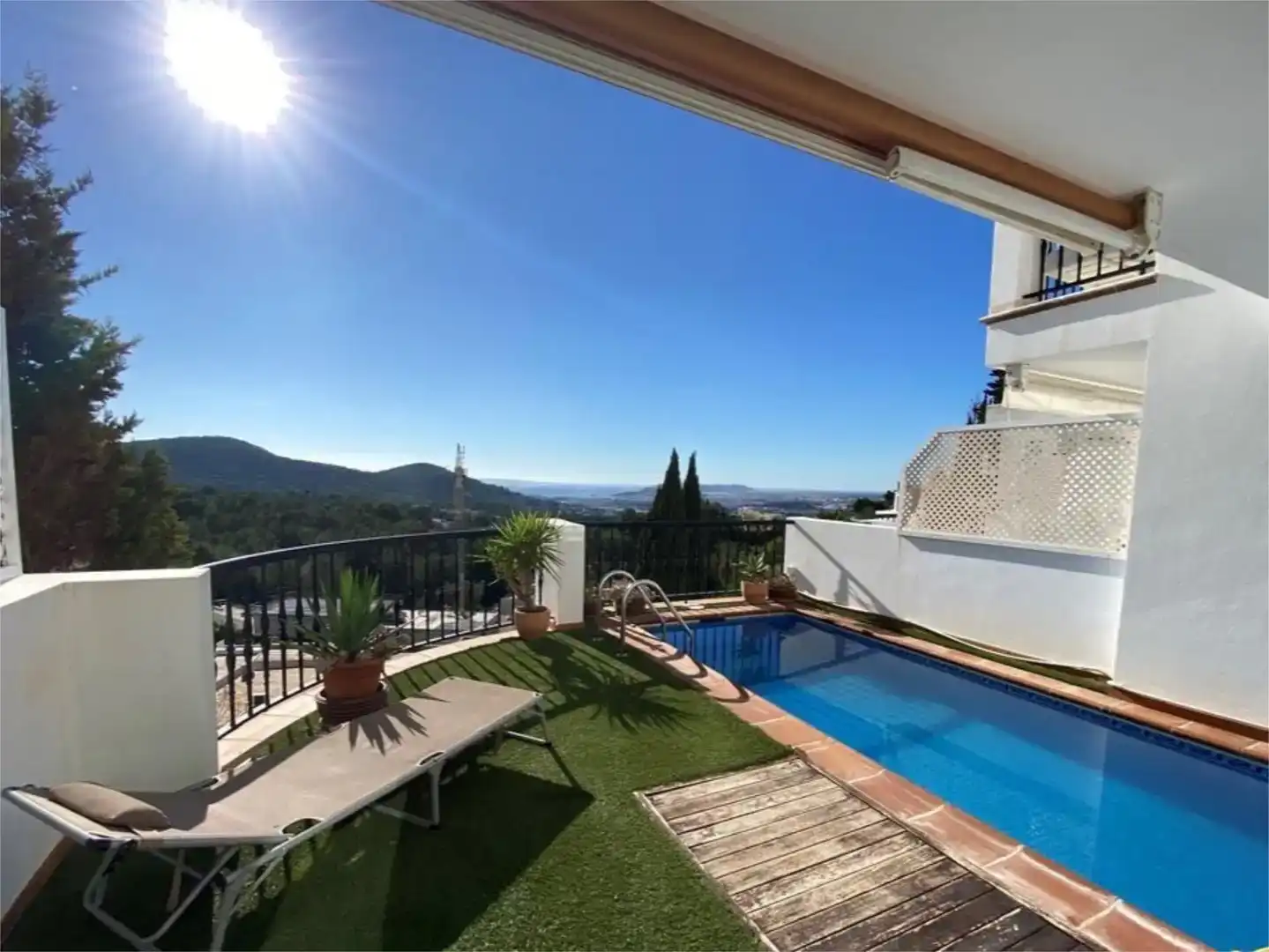 Terrassa de Dúplex en venda en Santa Eulària des Riu amb Aire condicionat, Jardí privat i Piscina