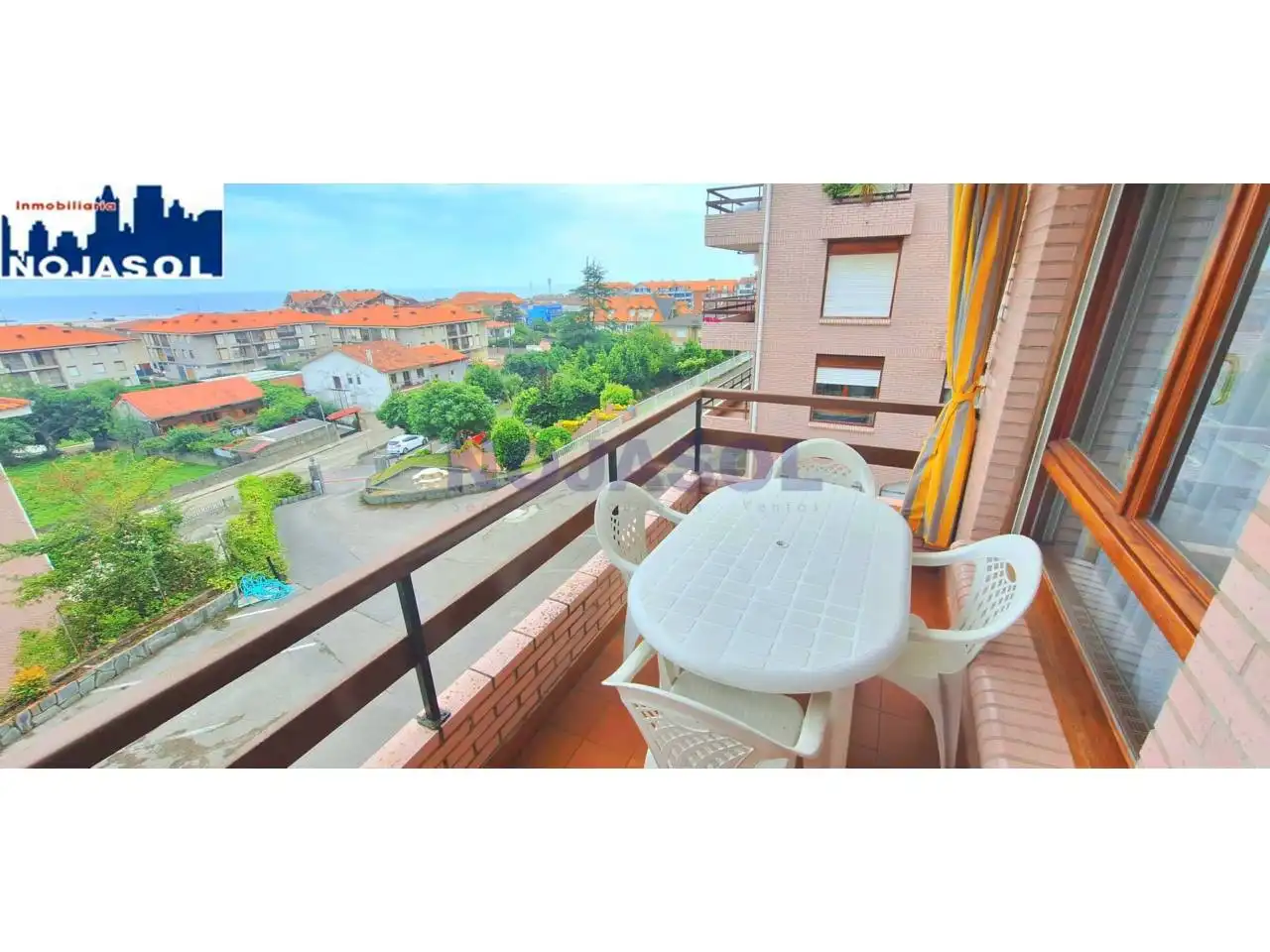Terrassa de Apartament de lloguer en Noja amb Calefacció, Terrassa i Moblat