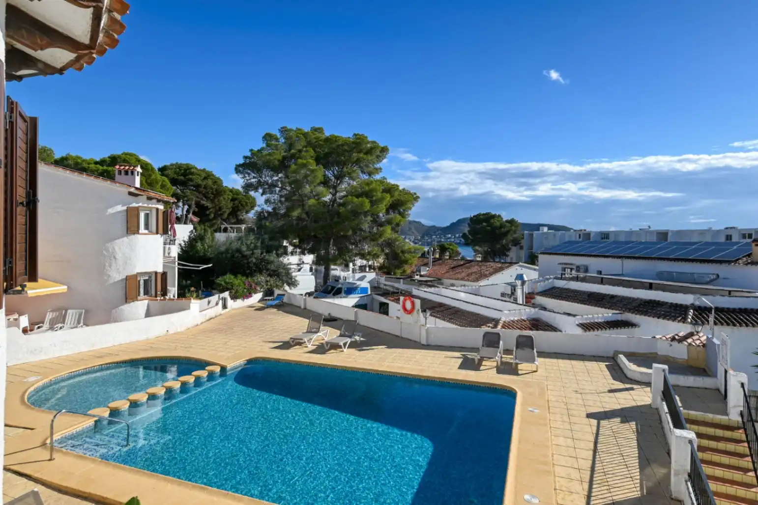 Piscina de Finca rústica de alquiler en Moraira con Aire acondicionado, Calefacción y Terraza