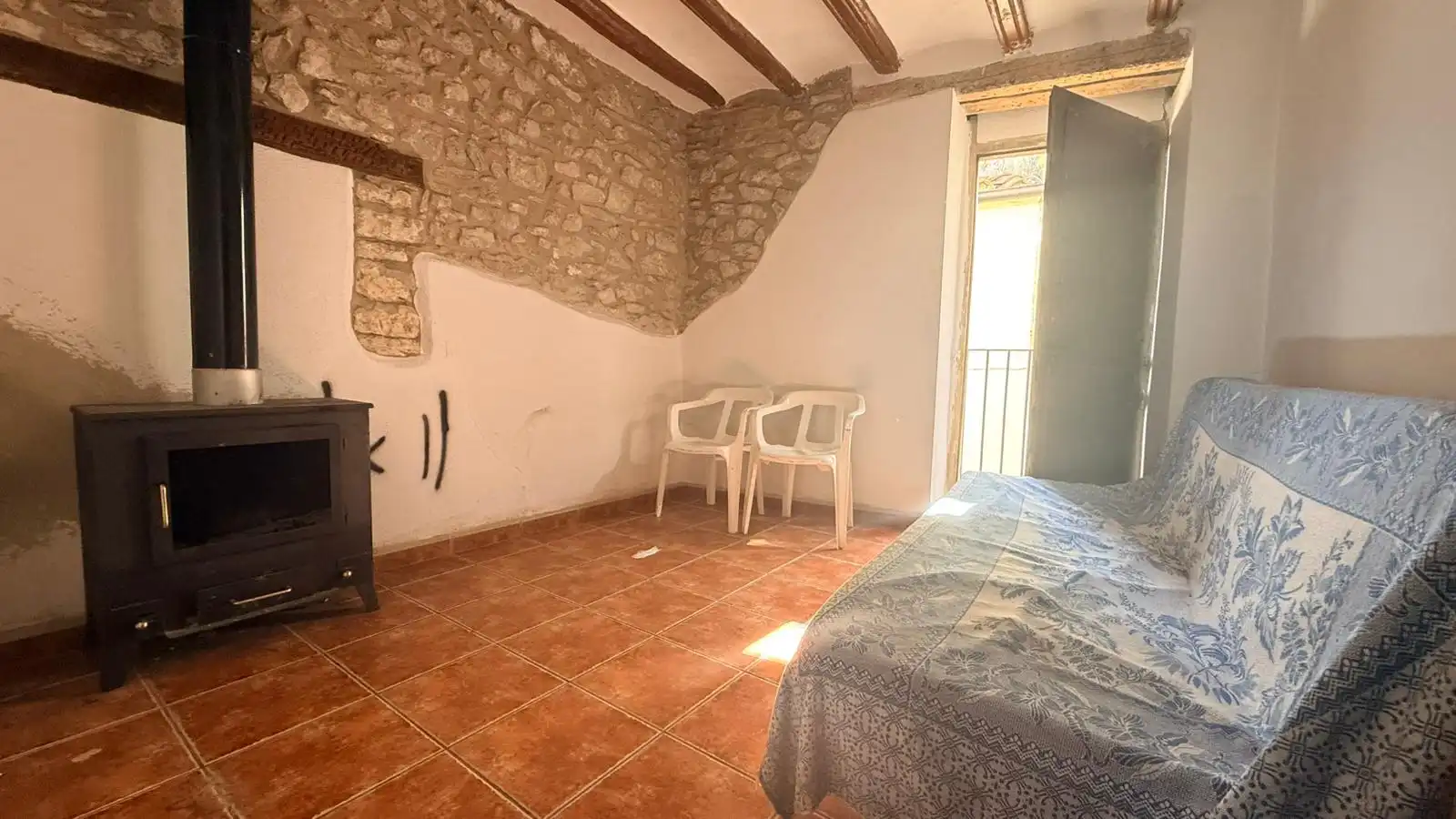 Living room of Houses for sale in Villafranca del Cid / Vilafranca  with Private garden, Storage room and Balcony