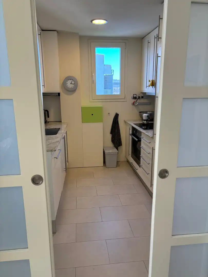 Cocina de Piso de alquiler en Lloret de Mar con Calefacción, Terraza y Amueblado