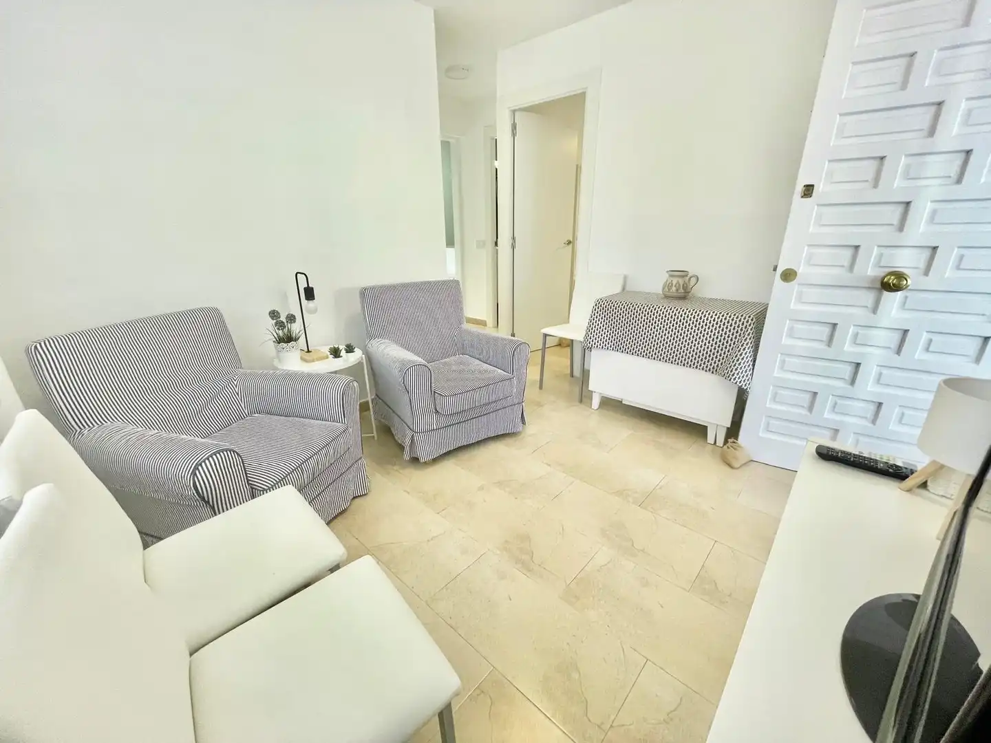 Wohnzimmer von Erdgeschoss zur Miete in Los Alcázares mit Terrasse, Möbliert und Mikrowelle
