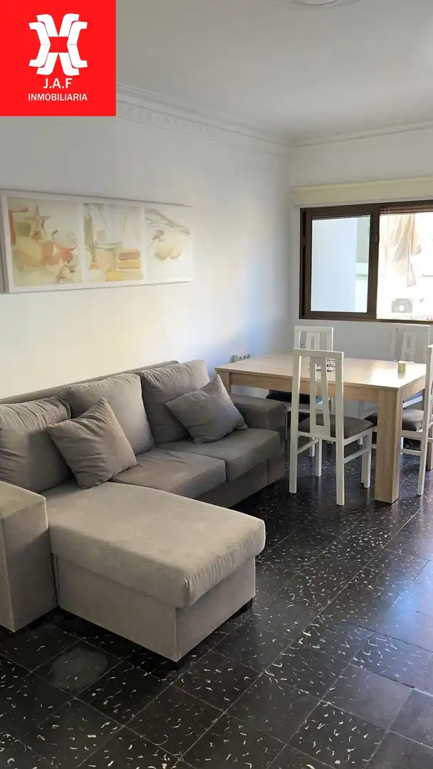 Wohnzimmer von Wohnung zur Miete in Moncada mit Abstellraum, Möbliert und Balkon