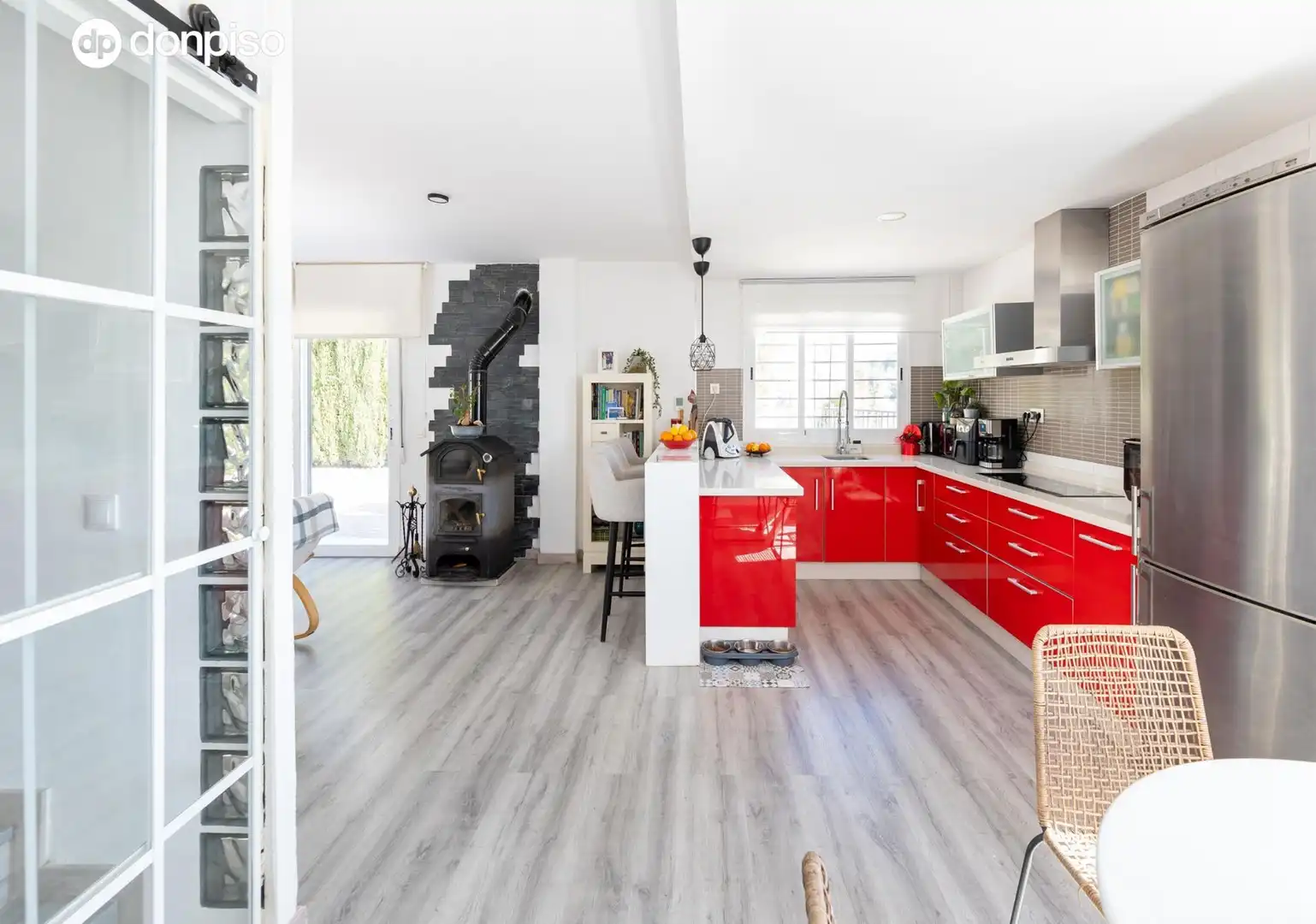 Cocina de Casa o chalet en venta en Nívar con Terraza