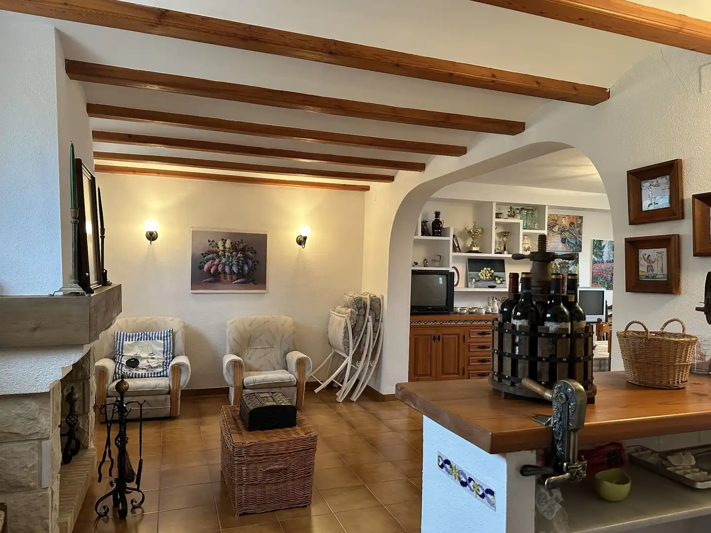 Sala d'estar de Casa o xalet en venda en Ontinyent amb Aire condicionat, Calefacció i Jardí privat