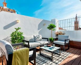 Terrace of Flat to rent in  Sevilla Capital  with Air Conditioner, Heating and Washing machine