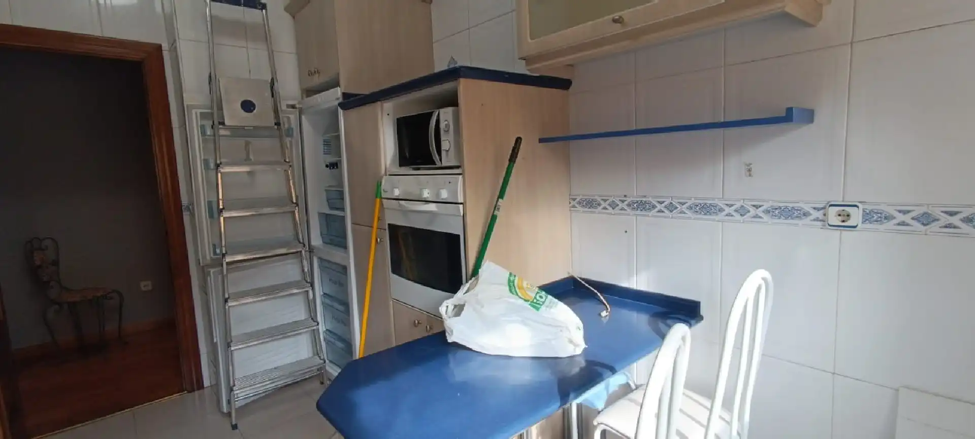 Cocina de Apartamento de alquiler en Palencia con Calefacción, Terraza y Amueblado