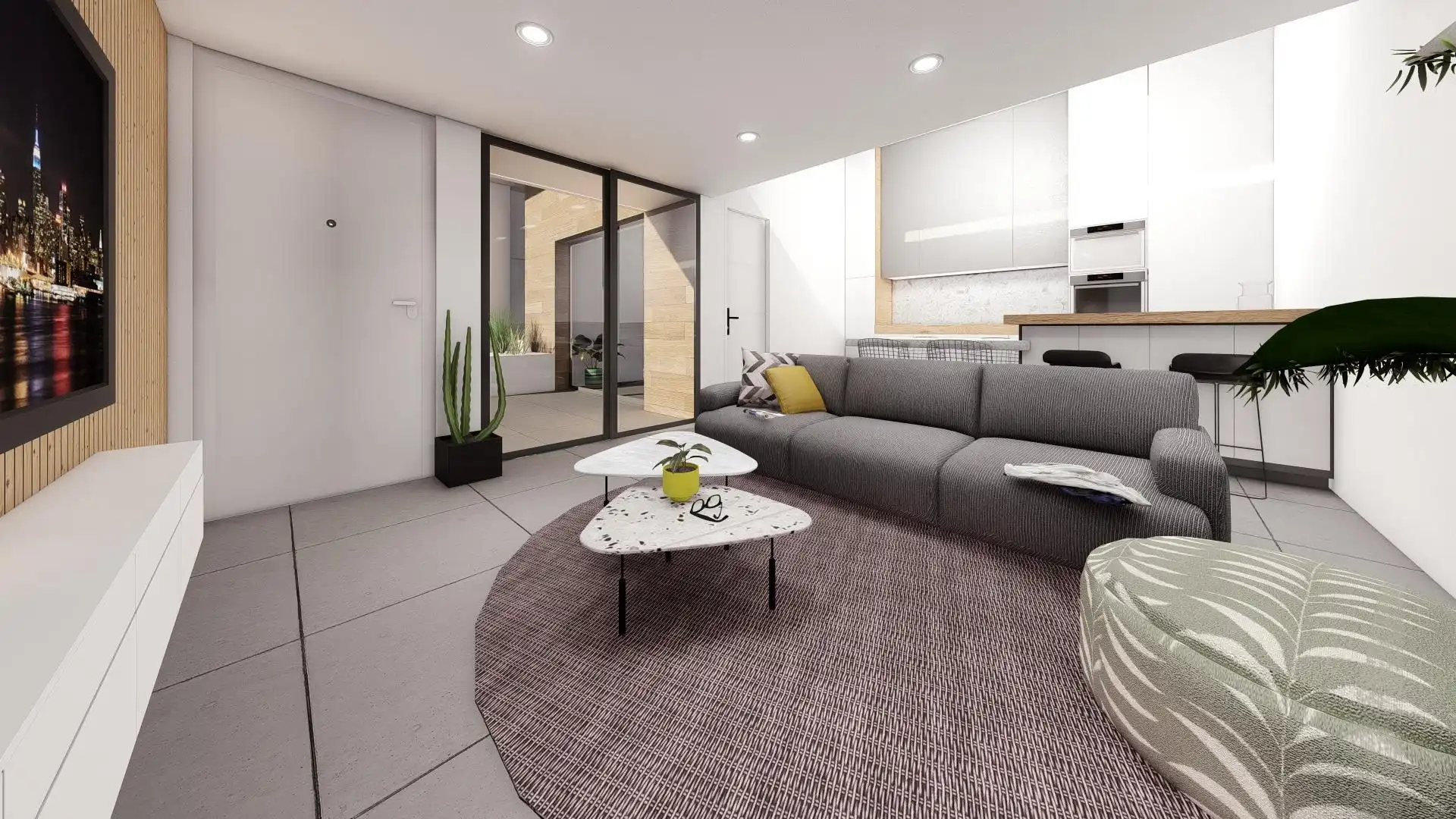 Sala d'estar de Casa o xalet en venda en Alhama de Murcia amb Jardí privat, Terrassa i Traster