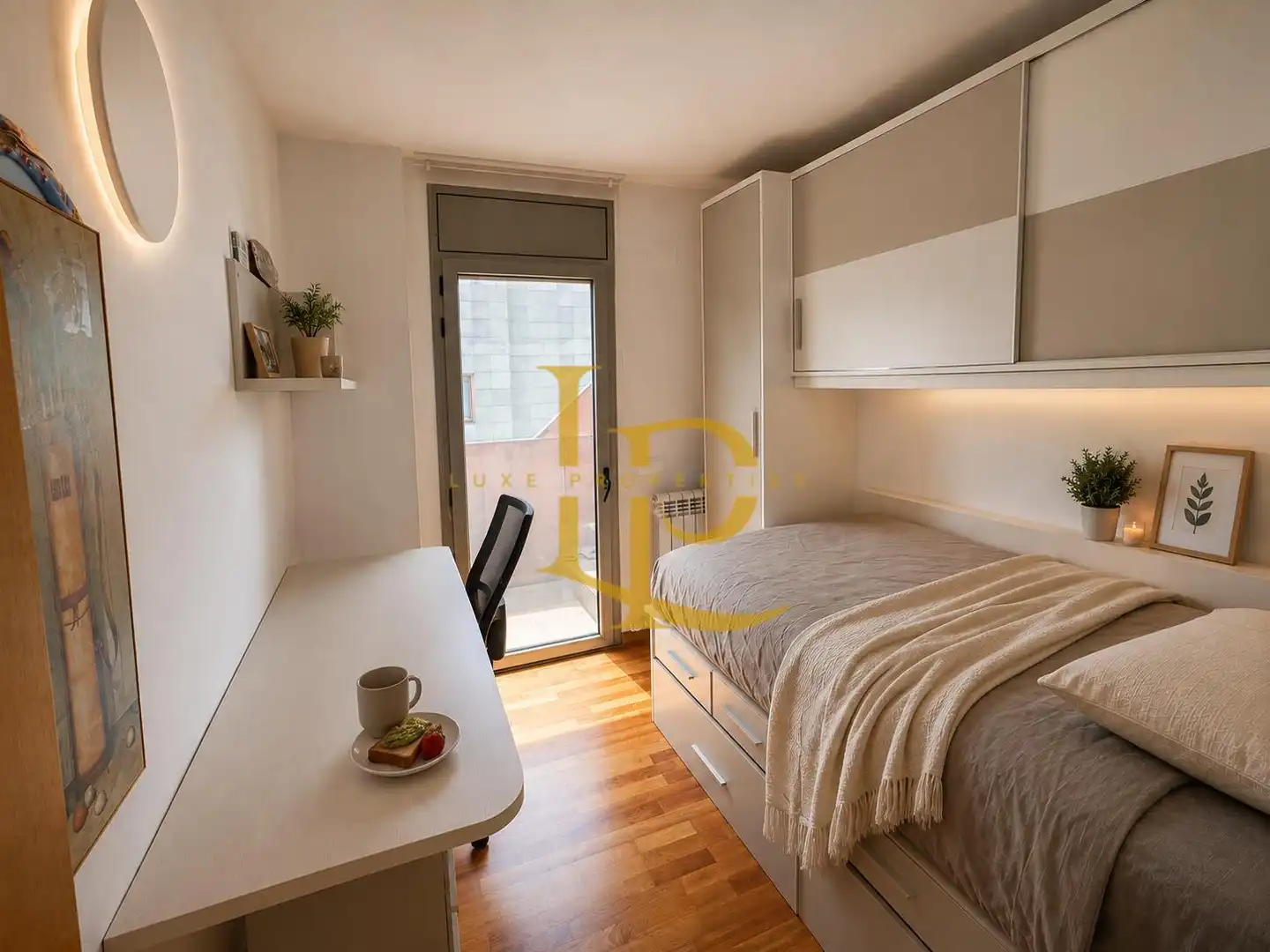 Schlafzimmer von Einfamilien-Reihenhaus zum Verkauf in Cambrils mit Klimaanlage, Heizung und Privatgarten