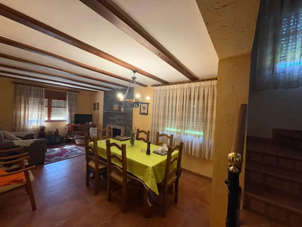 Comedor de Finca rústica en venta en Onil con Calefacción, Jardín privado y Terraza