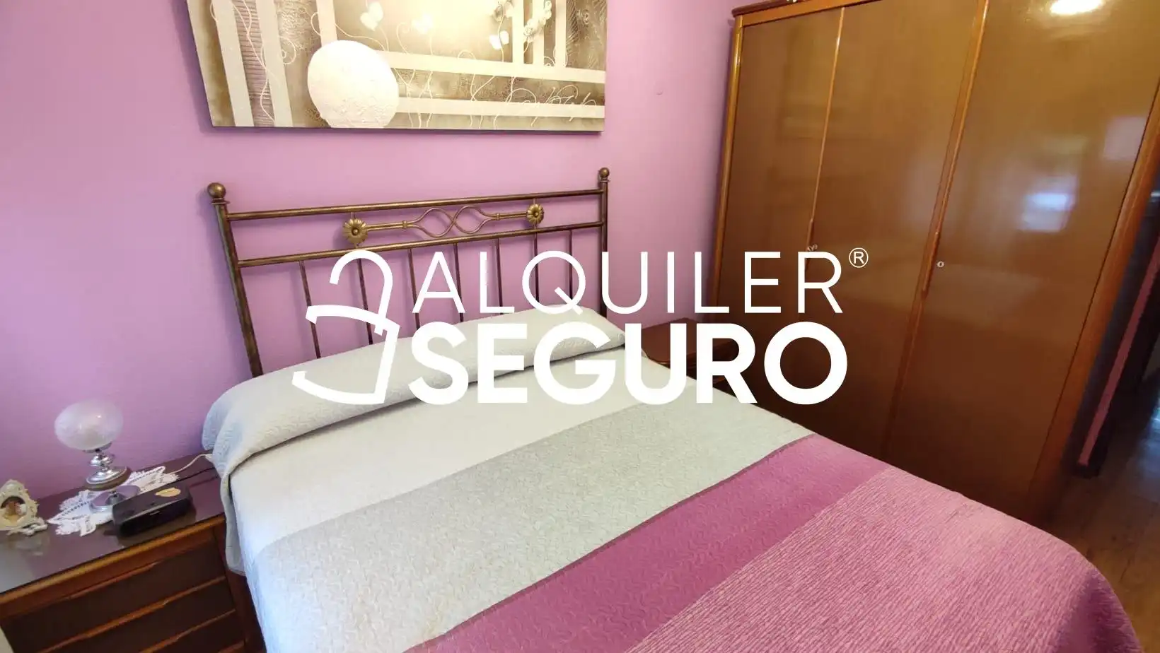 Schlafzimmer von Wohnung zur Miete in Madrid mit Heizung, Terrasse und Möbliert