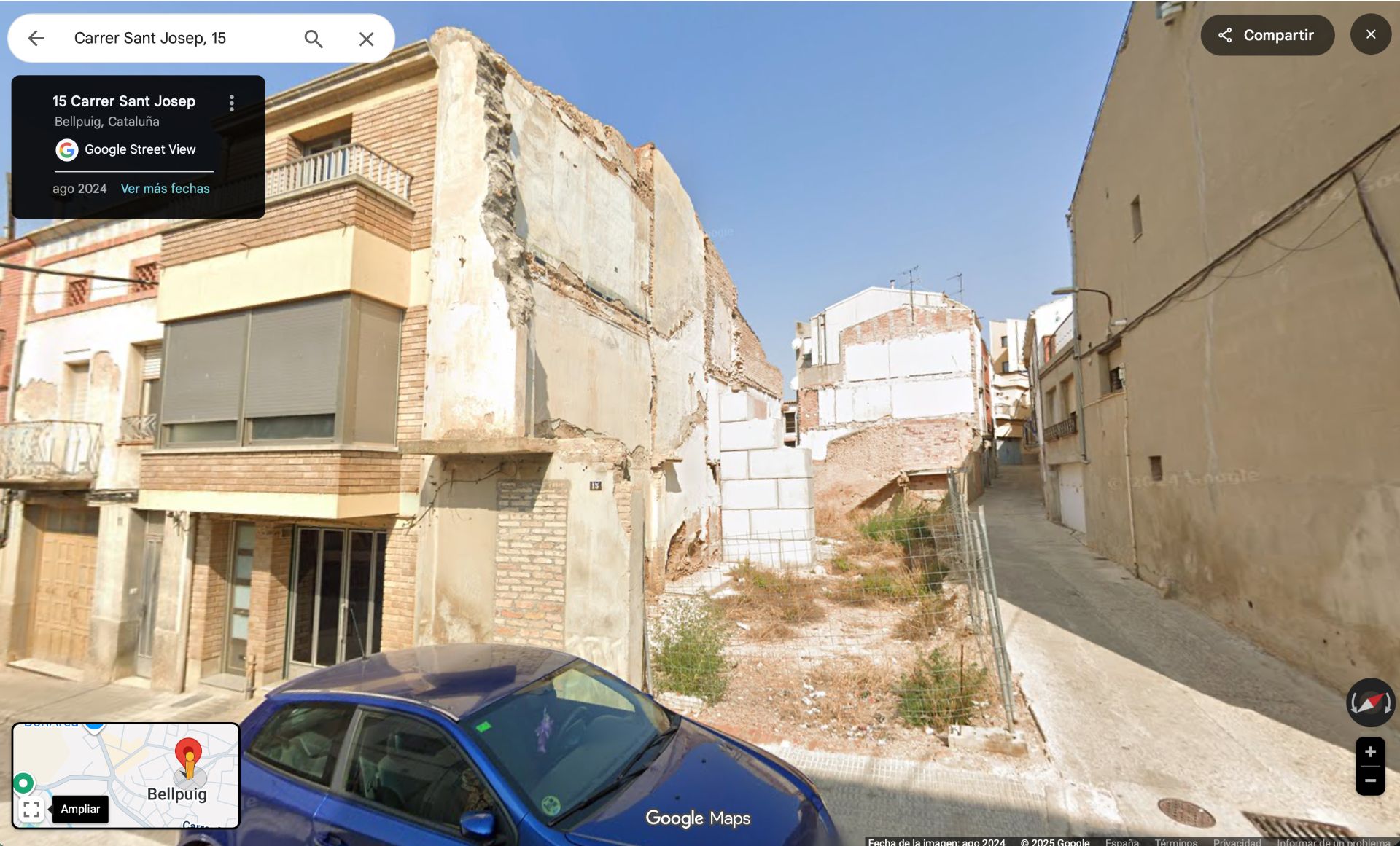 Vista exterior de Residencial en venda en Bellpuig