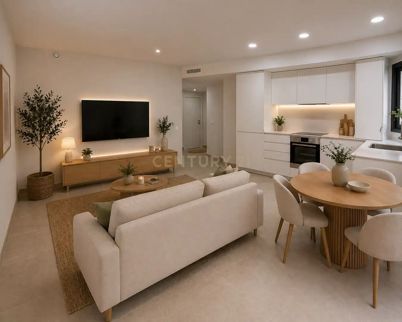 Sala de estar de Piso en venta en Benissa con Domótica