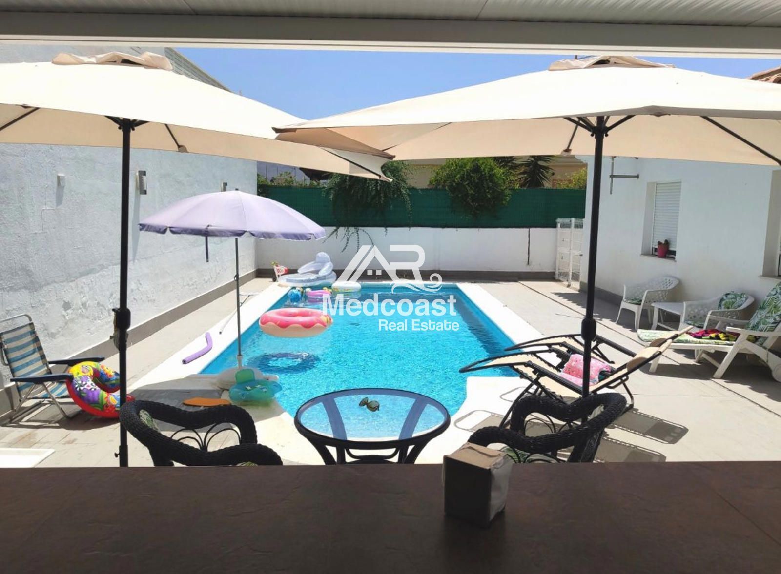 Swimming pool of House or chalet for sale in Los Gallardos  with Air Conditioner, Terrace and Swimming Pool