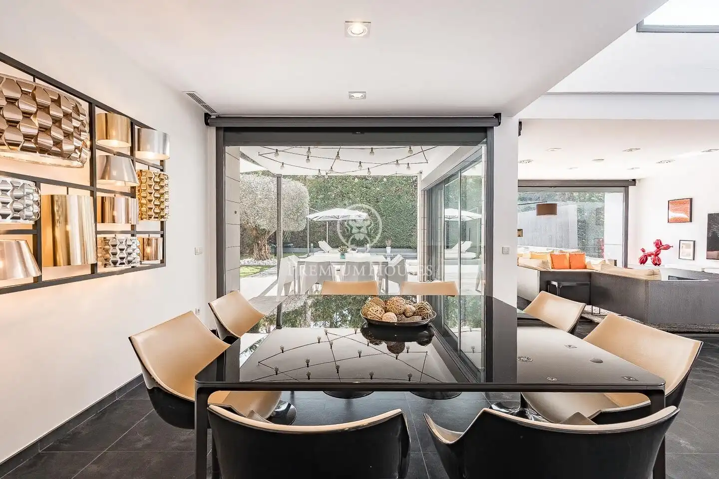 Dining room of Houses for sale in Sant Cugat del Vallès  with Air Conditioner, Heating and Private garden