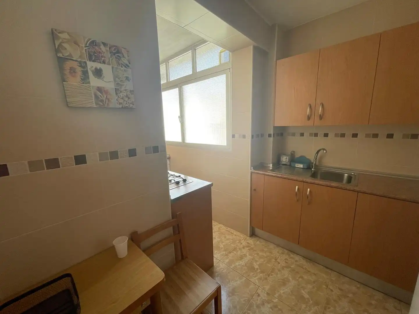 Cocina de Piso de alquiler en Málaga con Aire acondicionado, Calefacción y Terraza