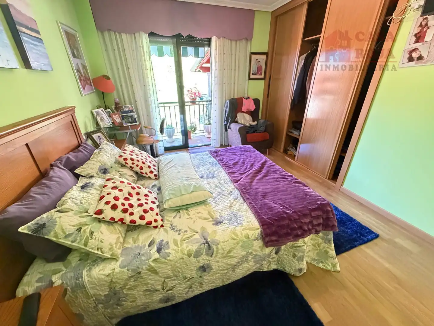 Bedroom of Detached homes for sale in Moaña  with Heating, Parquet flooring and Terrace
