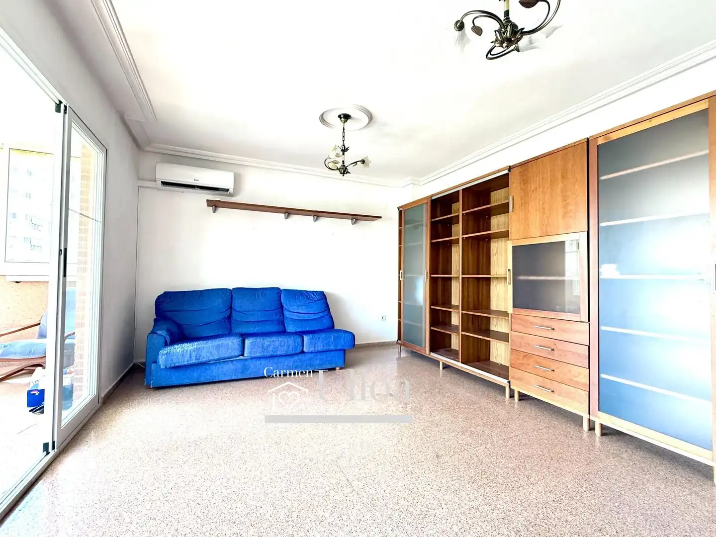 Sala de estar de Apartamento en venta en Alicante / Alacant con Jardín privado y Piscina comunitaria