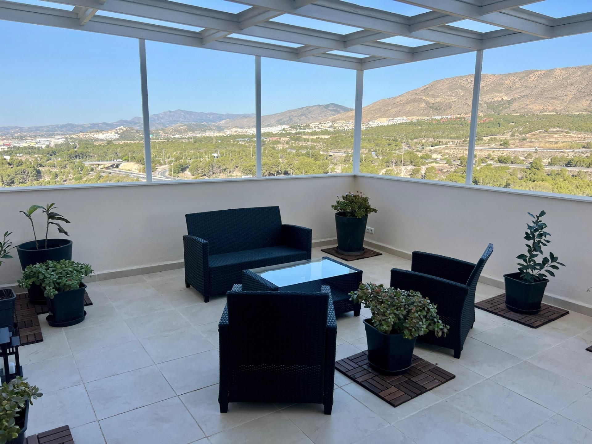 Terraza de Ático en venta en Benidorm con Aire acondicionado, Jardín privado y Terraza