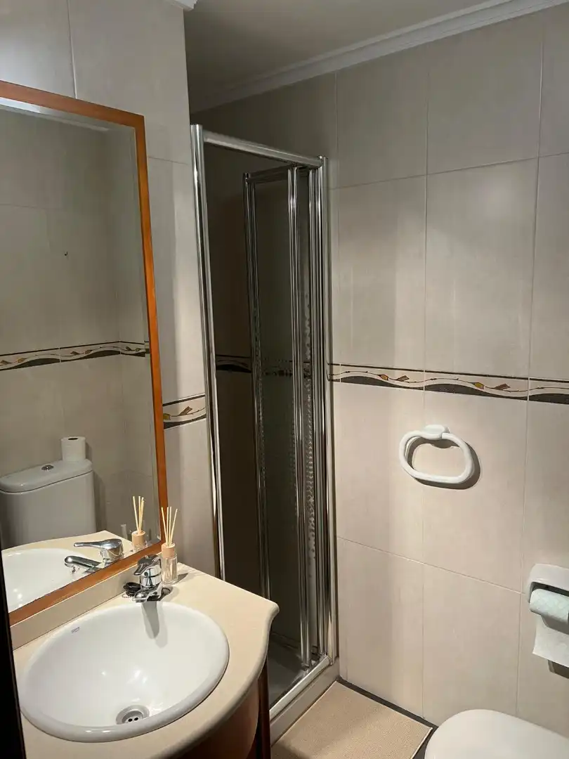Badezimmer von Wohnung zur Miete in Oviedo  mit Heizung, Parkett und Möbliert