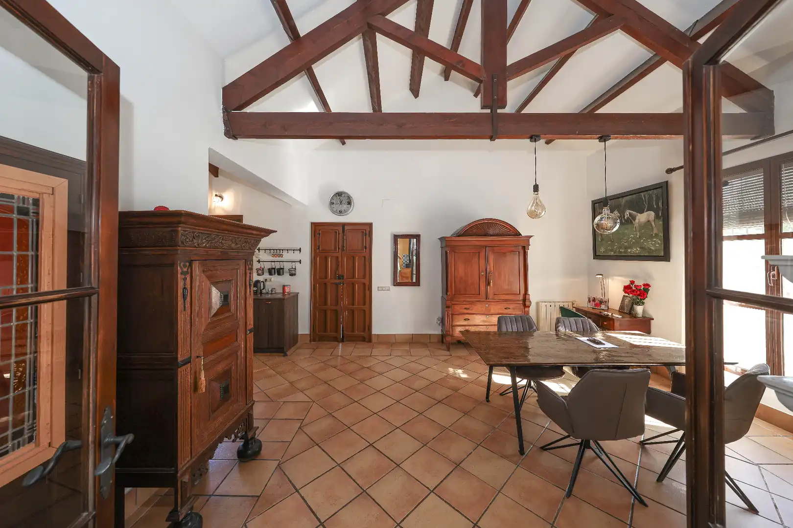 Dining room of Houses for sale in Morón de la Frontera  with Air Conditioner, Private garden and Swimming Pool