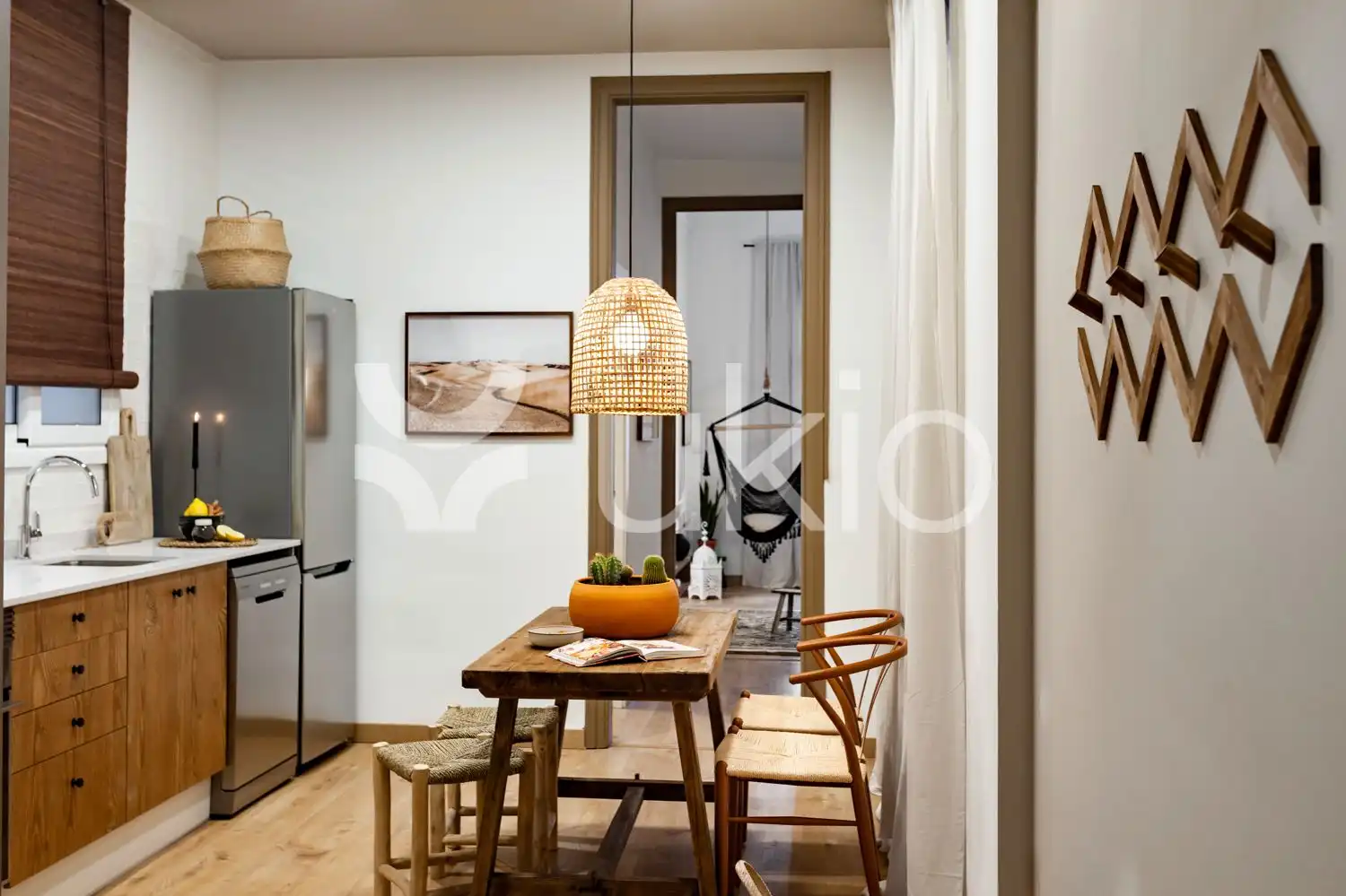 Kitchen of Flat for rent in Barcelona  with Air Conditioner, Heating and Terrace