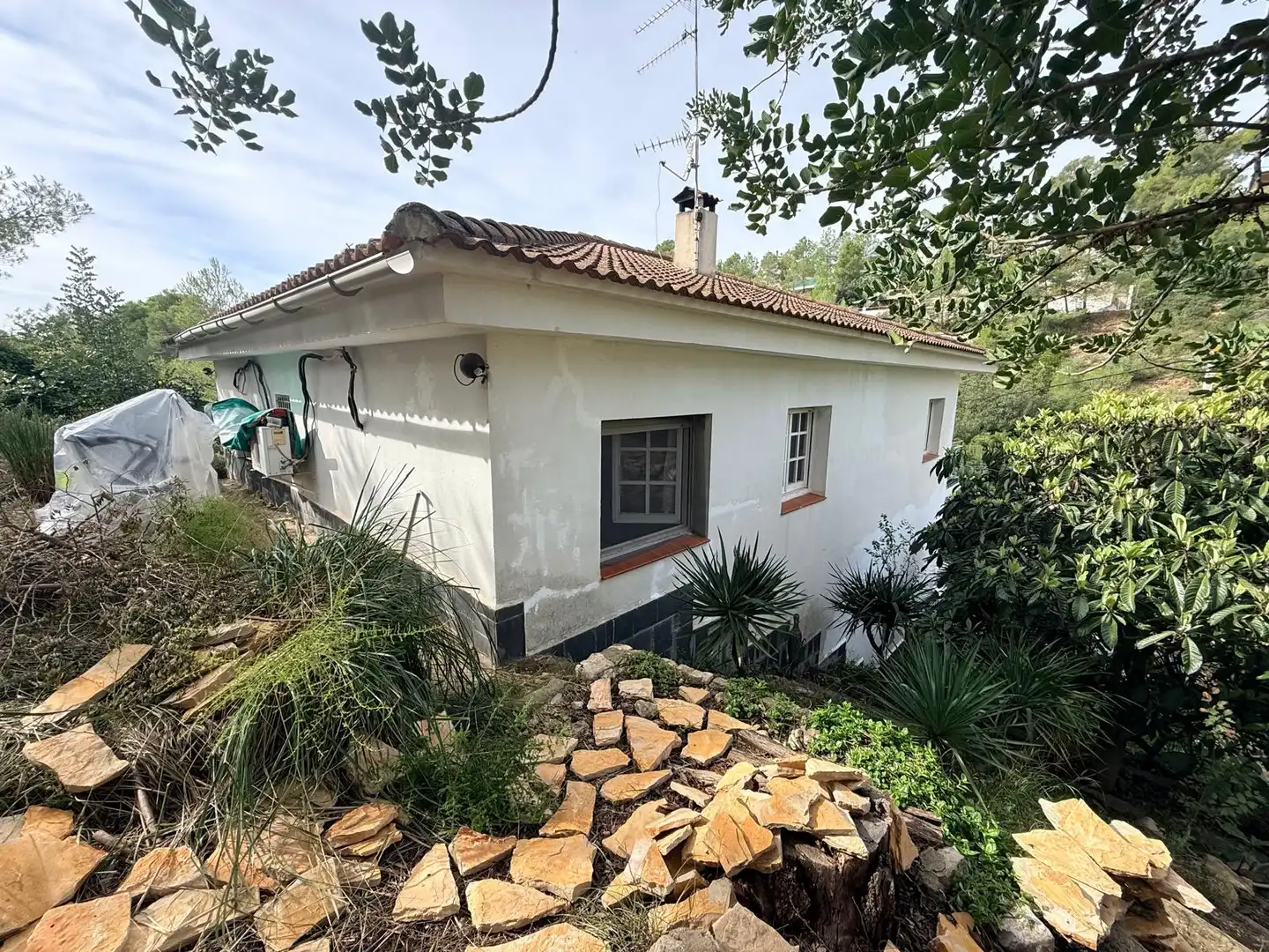 Vista exterior de Casa o xalet en venda en Olivella amb Jardí privat, Terrassa i Balcó