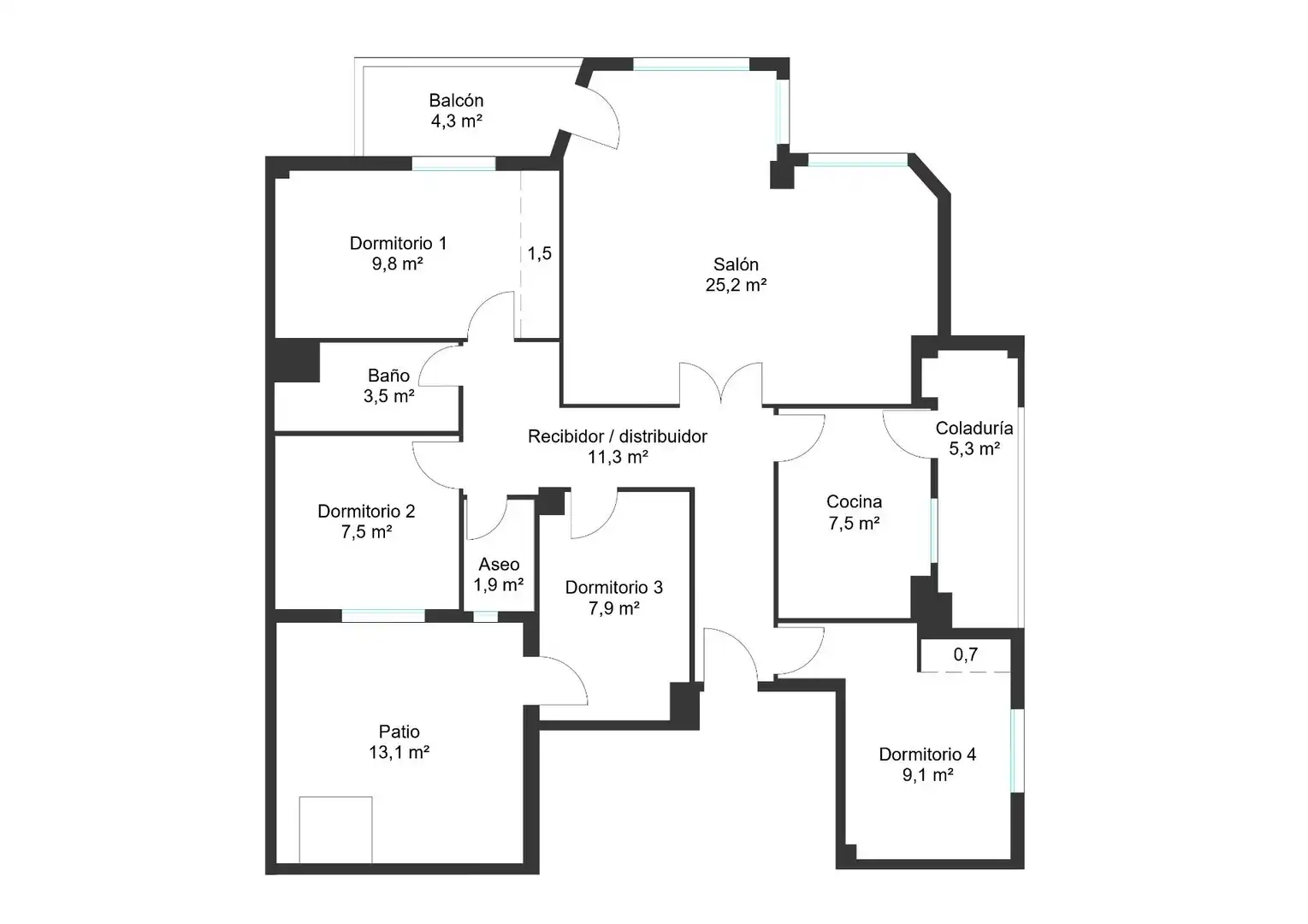 Piso con terraza en venta en Carrer JOSEP MELIA, imagen 2