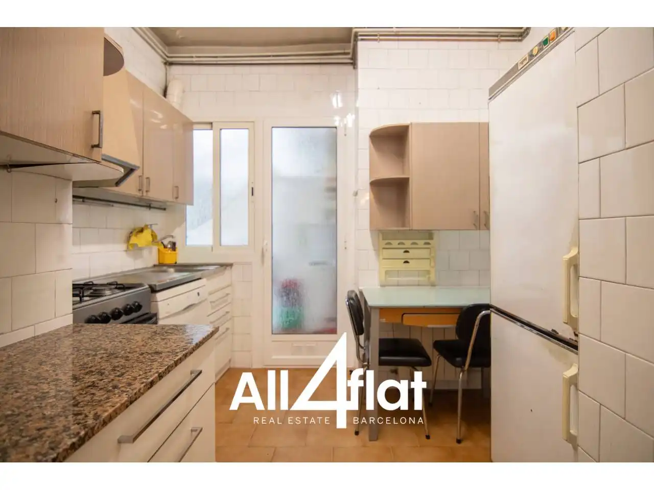 Kitchen of Flat for rent in Barcelona  with Air Conditioner, Parquet flooring and Furnished